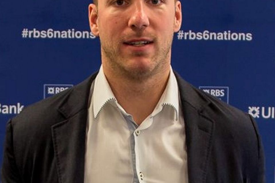 Stephen Ferris on tour with the Six Nations and Triple Crown trophies