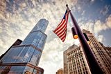 thumbnail: Chicago Skyline, with US flag.