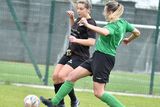 thumbnail: Carnew FC's Nicole Curran comes under pressure from Sinead Keogh of Wicklow Rovers during the Divisional Shield final at Gorey Rangers grounds on Sunday. 