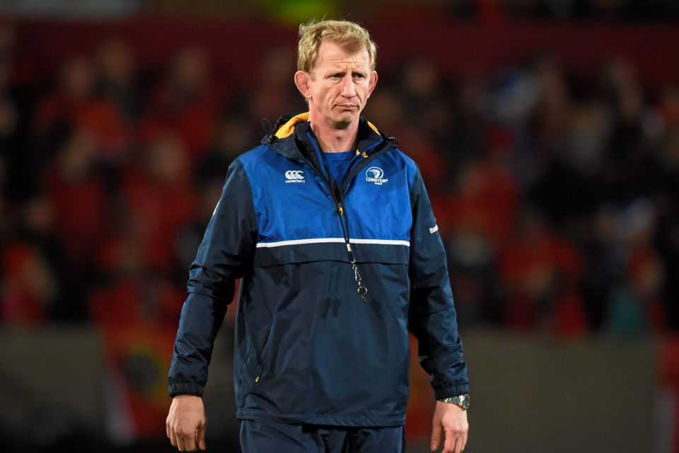 Leinster coach Leo Cullen believes Garry Ringrose will handle the physicality of Connacht centre Bundee Aki tonight Photo:Sportsfile