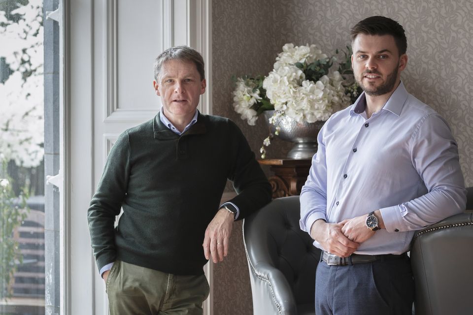 John Brennan with son Adam. Photo: Lynda Kenny 
