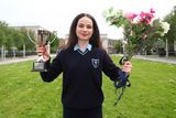 thumbnail: Aoibhín Collins, Colaiste Muire, Ennis, Co Clare, who won first place in the Leaving Cert Category at the Career Skills Competition by Careers Portal. Photo: Damien Eagers