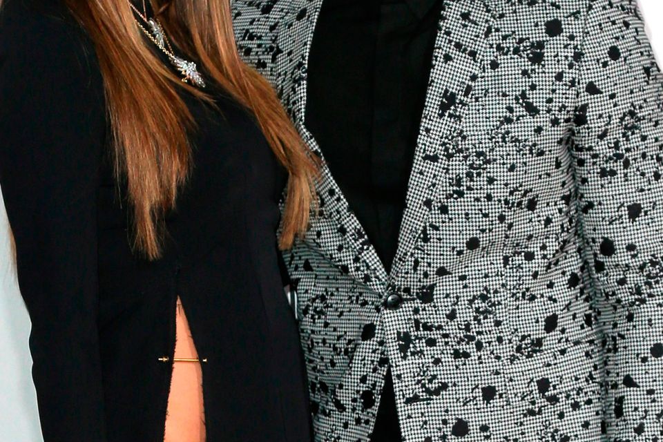 sachin and babi light blue dress Chrissy Teigen had the best response to her thigh high wardrobe malfunction