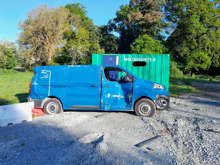 The site of the vandalism in Celbridge.
