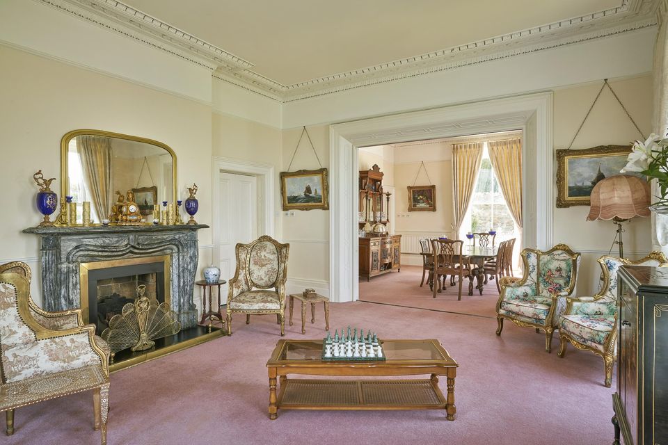 The interconnecting reception rooms