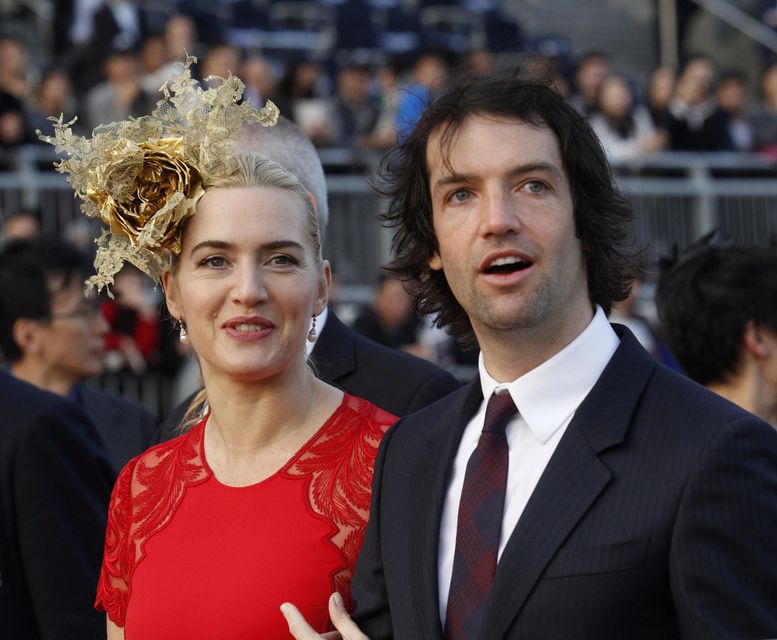 Actress Kate Winslet and her husband Ned Rocknroll