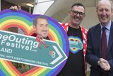 thumbnail: Eddie McGuinness of The Outing Festival with Minister Shane Ross at the opening of the Holiday World Show at the RDS Simmonscourt in Dublin. Picture: Arthur Carron
