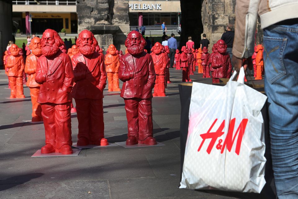 Shades of difference: Statues of Karl Marx in his hometown of vTrier, Germany