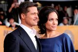 thumbnail: Actors Brad Pitt and Angelina Jolie arrive at the 15th Annual Screen Actors Guild Awards held at the Shrine Auditorium on January 25, 2009 in Los Angeles, California.  (Photo by Kevork Djansezian/Getty Images)