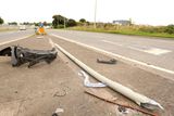 thumbnail: The scene on the R132 between Swords and Blakes Cross where an alleged car hijacking incident took place involving a woman in her 30's.  Picture; Gerry Mooney.