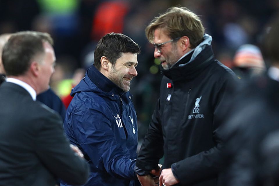 Jurgen Klopp impressed by the progress of Tottenham under Mauricio Pochettino (Photo by Clive Brunskill/Getty Images)