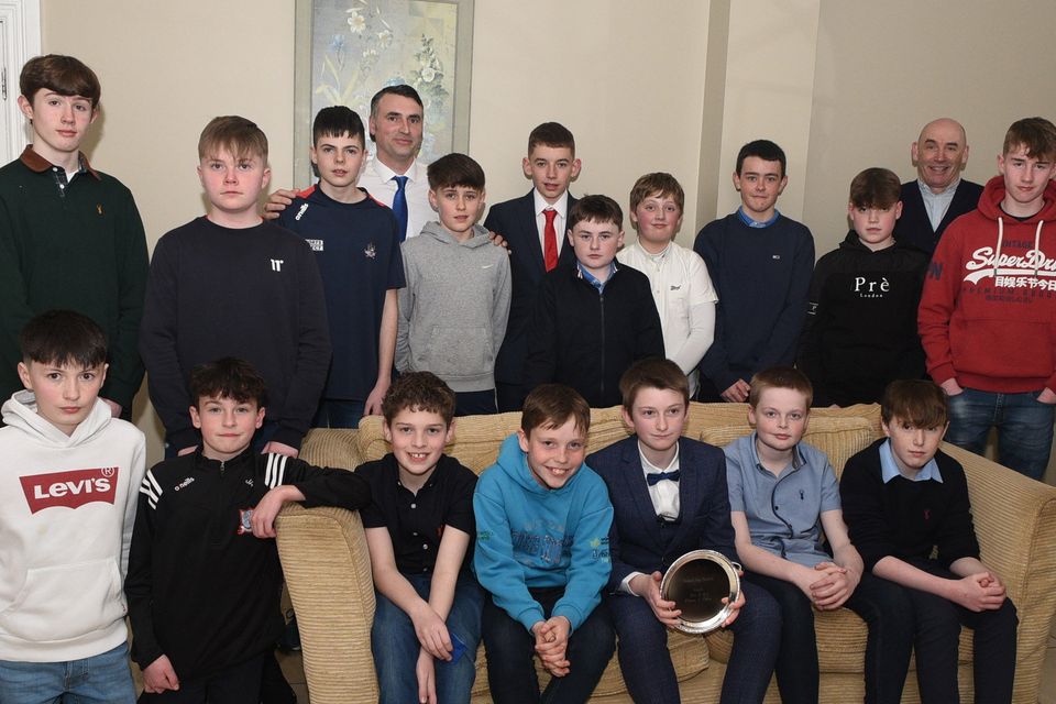 The Banteer U13 Hurling team winners in the Rebel Óg North Cork Championship pictured at a Victory Function in Springfort Hall, Mallow. Picture John Tarrant