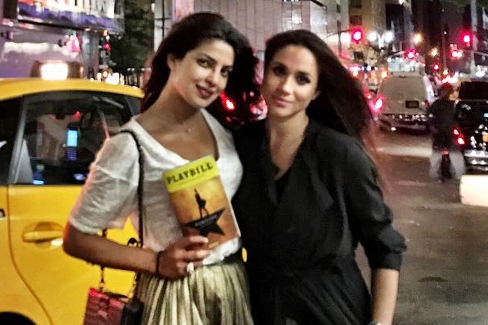Meghan Markle and Priyanka Chopra in New York. Picture: Instagram