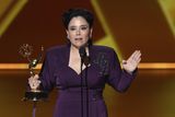 thumbnail: The Marvelous Mrs Maisel star Alex Borstein dedicated her Emmy Award win to her Holocaust survivor grandmother (Chris Pizzello/Invision/AP)