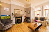 thumbnail: The living room with marble chimney piece