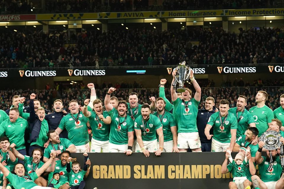 Ireland celebrated Grand Slam glory on St Patrick’s weekend. Photo: Brian Lawless/PA