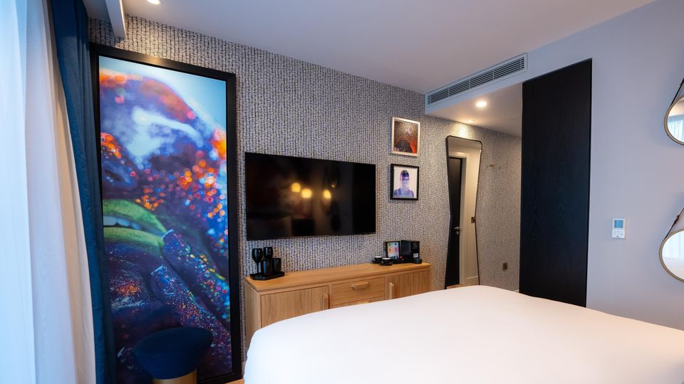 A bedroom at NYX Hotel Dublin