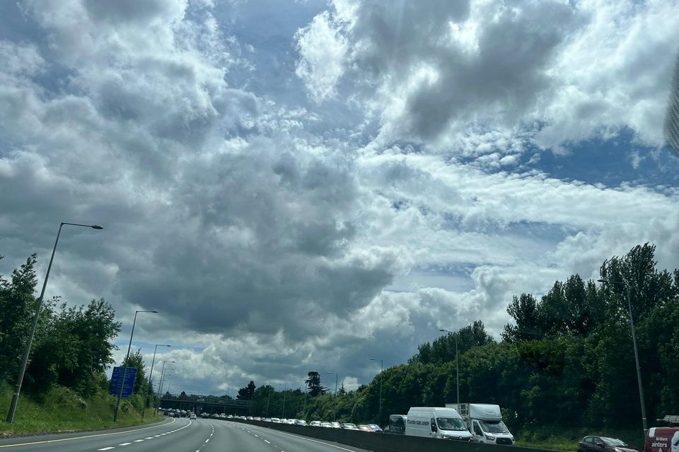 Tailbacks on the M50 today due to the collision.