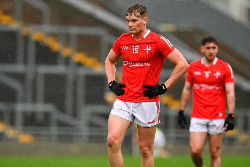 Louth and proud: Ciarán Byrne shows his frustration at the end of last year’s Leinster SFC loss to Kildare. Photo: Sportsfile