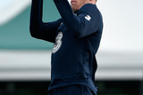 thumbnail: A sombre James McClean during training. Photo: David Maher/Sportsfile
