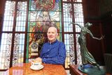 thumbnail: Former Bewley’s managing director and chairman, Patrick Campbell, in front of the cafe's windows