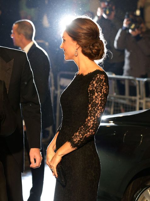 The Duchess of Cambridge arriving at the Royal Variety Performance in support of the Entertainment Artistes' Benevolent Fund, at the Palladium Theatre