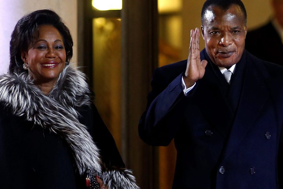 Congo President Denis Sassou-N'Guesso and first lady Antoinette Sassou N'Guesso. Photo: Reuters