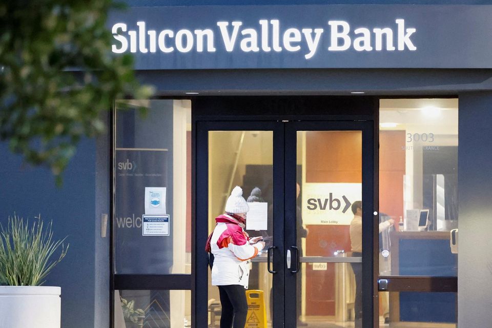The collapsed Silicon Valley Bank in California. Photo: Reuters