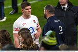thumbnail: England's Owen Farrell in conversation with his father, Ireland head coach Andy Farrell, after the 2023 Six Nations clash at Aviva Stadium. Photo: Ramsey Cardy/Sportsfile