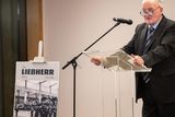 thumbnail: Tom Foley speaking at the launch of The Liebherr Story.