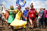 thumbnail: Festivalgoers soak up the atmosphere at Glastonbury