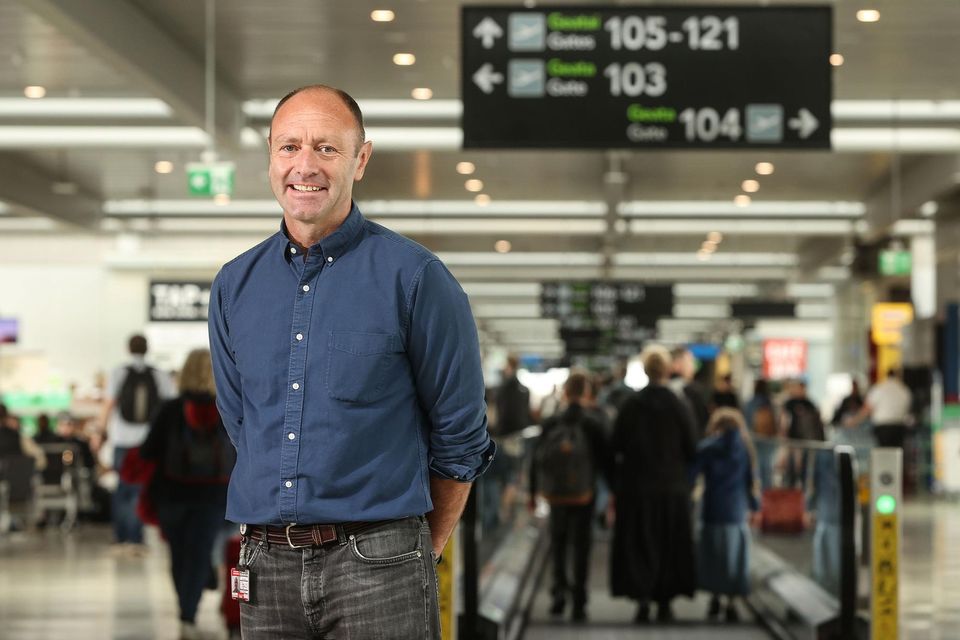 Kenny Jacobs pictured in Terminal 1 at Dublin Airport.  Photo: Gerry Mooney