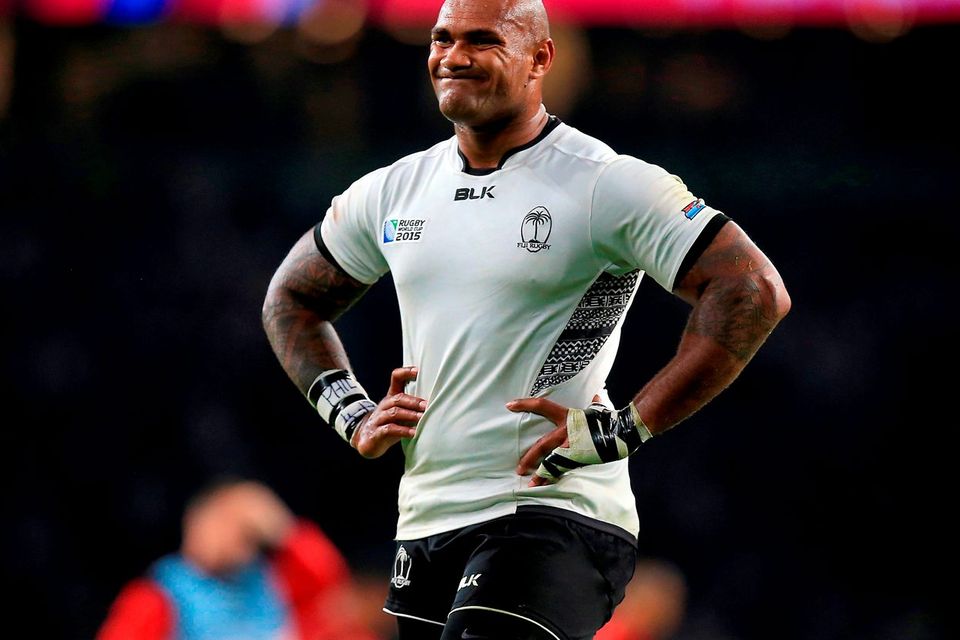 Fiji's Nemani Nadolo during the Rugby World Cup match at Twickenham last night