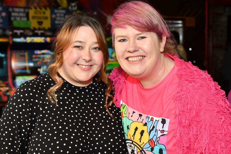 Stacey Kelly and Sinead Crilly in Toale's Music Venue. Photo: Ken Finegan/www.newspics.ie