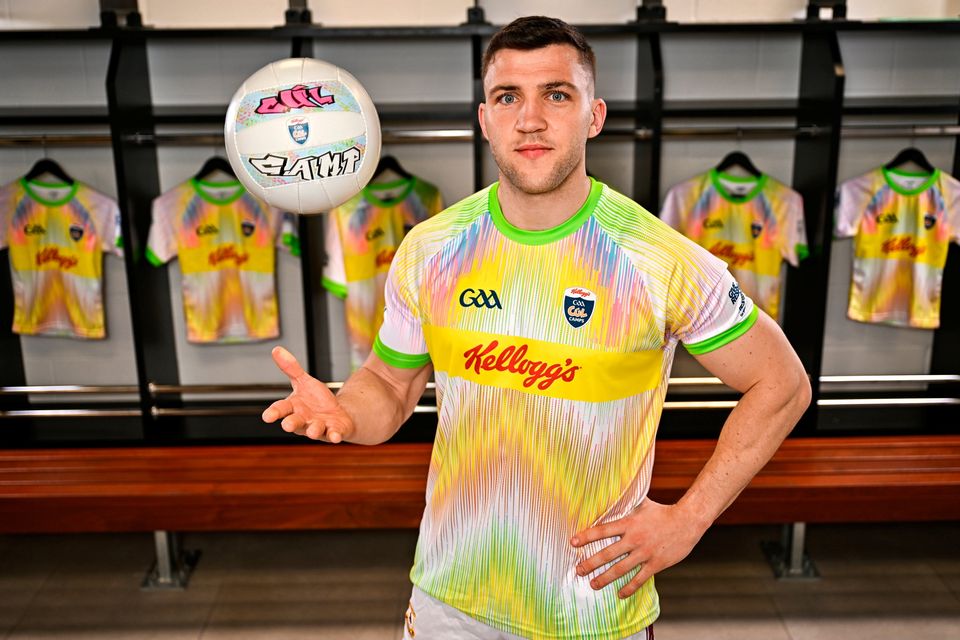 Galway footballer and Kellogg’s GAA Cúl Camps ambassador, Damien Comer, pictured at Croke Park for the launch of the 2025 Kellogg’s GAA Cúl Camps. Photo: Sam Barnes/Sportsfile