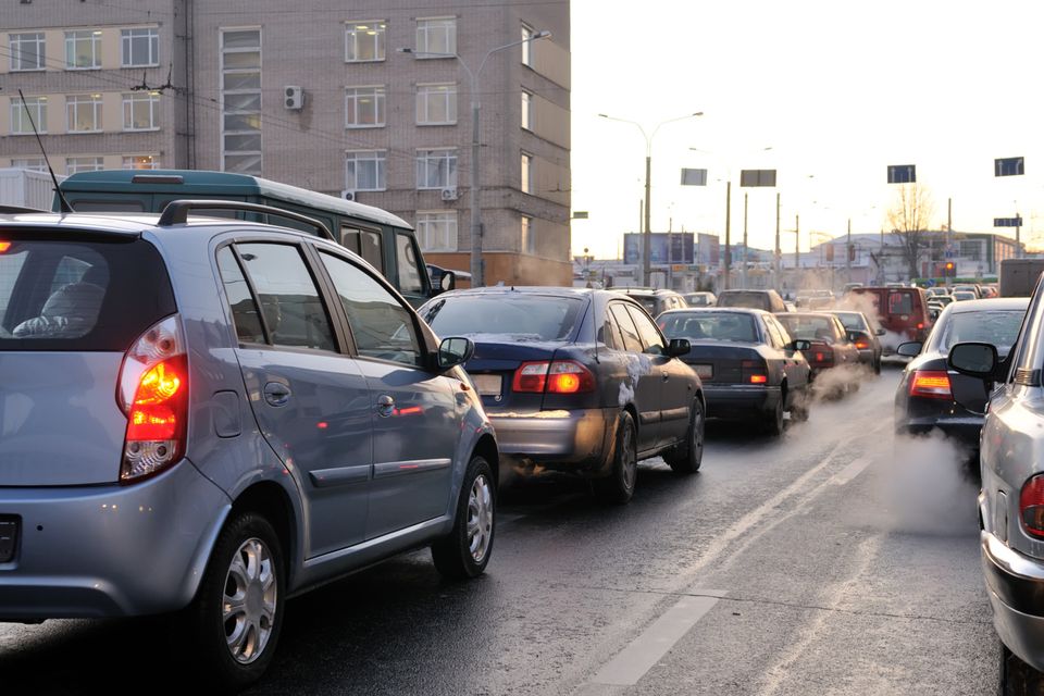 Car exhaust fumes are a source of air pollution