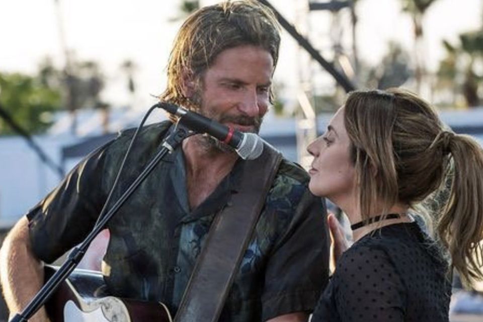Bradley Cooper as Jackson and Lady Gaga as Ally in A Star Is Born