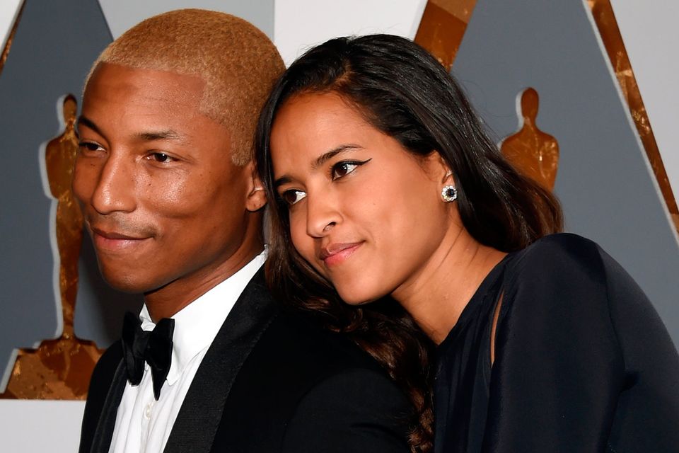 Pharrell Williams & Wife Helen Match in Leather Cowboy-Inspired