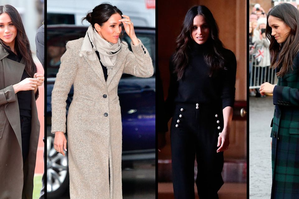 Meghan markle hot sale waterfall coat