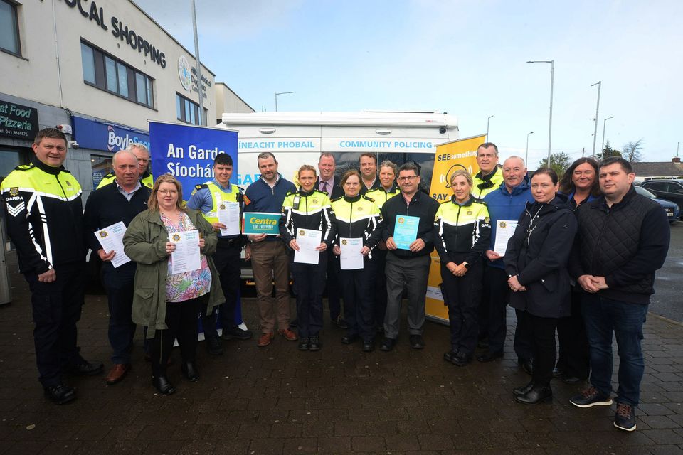 Louth Gardai in association with Centra announce the launch of the Louth Gardai Awards 2024.  Entry forms can be got from any Garda or Centra Stores to be returned by May 7th 2024.  Pic Seamus Farrelly