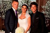 thumbnail: One Direction's Louis Tomlinson (right) attending the wedding of Leicester City and England player Jamie Vardy to Rebekah Nicholson. Picture: Hello!/PA Wire