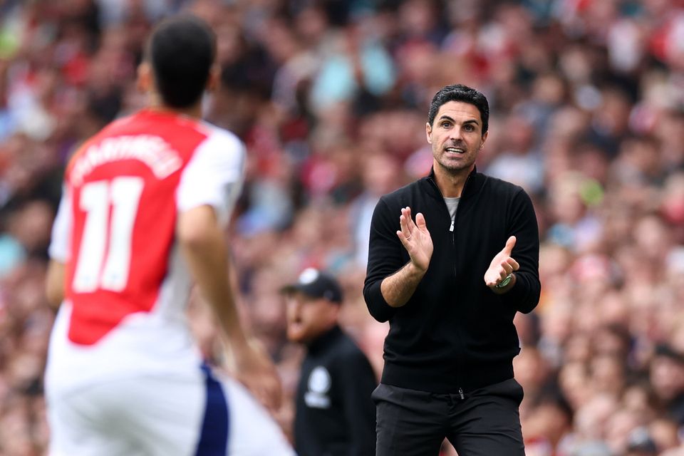 Mikel Arteta's Arsenal rely on control, logic and maths but will be weakened at midfield when they visit their north London rivals on Sunday.