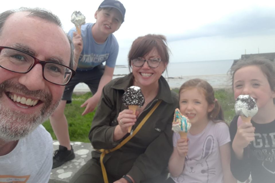Orla Fahy and her family on staycation