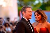 thumbnail: US actor Matt Damon and his wife Luciana Barroso arrive for the opening ceremony of the 74th Venice Film Festival and the premiere of the movie "Downsizing", on August 30, 2017 at Venice Lido.  / AFP PHOTO / Filippo MONTEFORTEFILIPPO MONTEFORTE/AFP/Getty Images