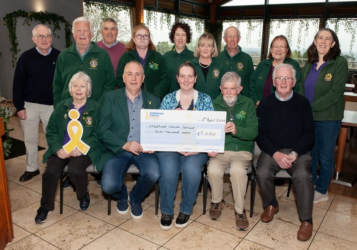 Wexford Lions Club hand over €7,000 to Childhood Cancer Ireland