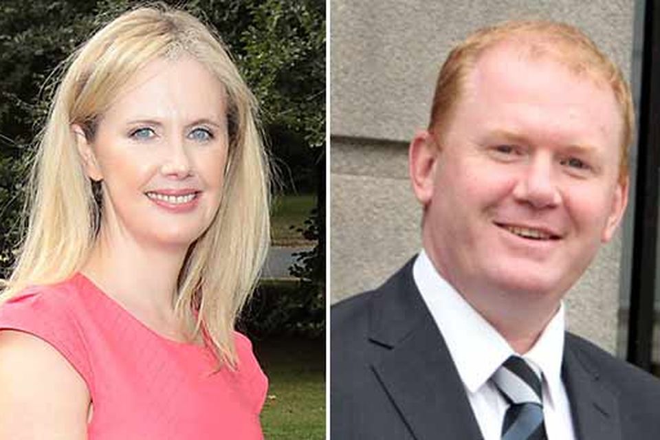 Audrey Carville (L) and Minister Paudie Coffey (R)