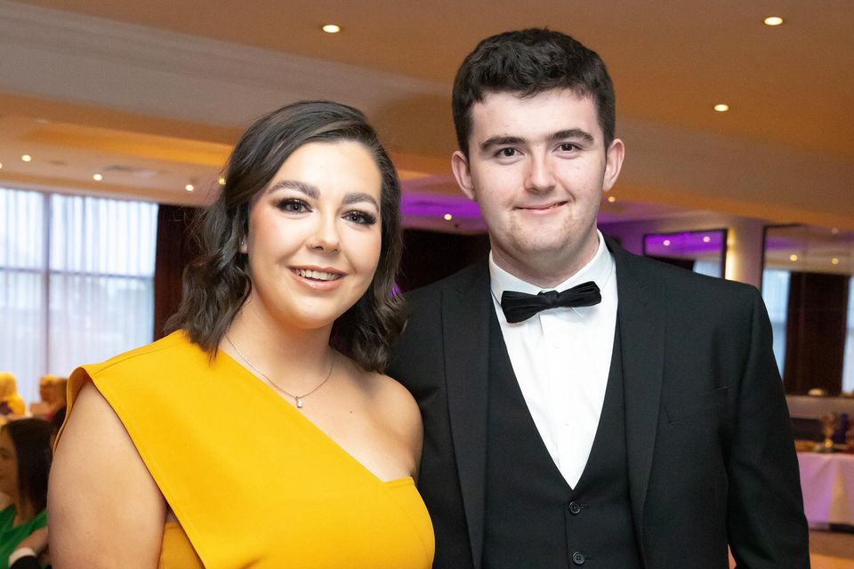 Aoife Codd and Conor Dalton at the New Ross Rugby Club dinner dance in the Brandon House Hotel.