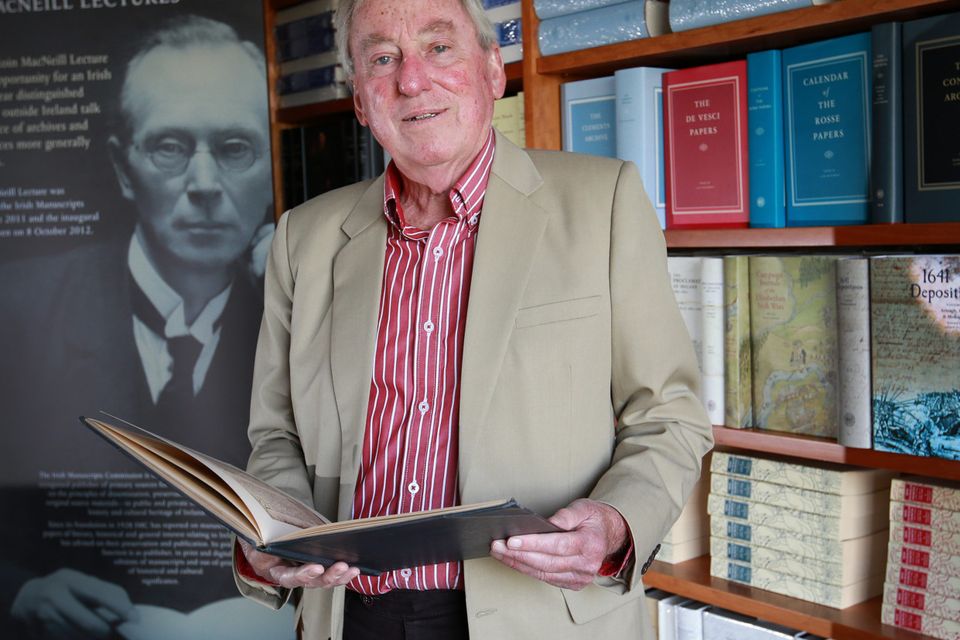 Maurice Manning pictured at the Irish Manuscripts Commission on Dublins Merrion Square.