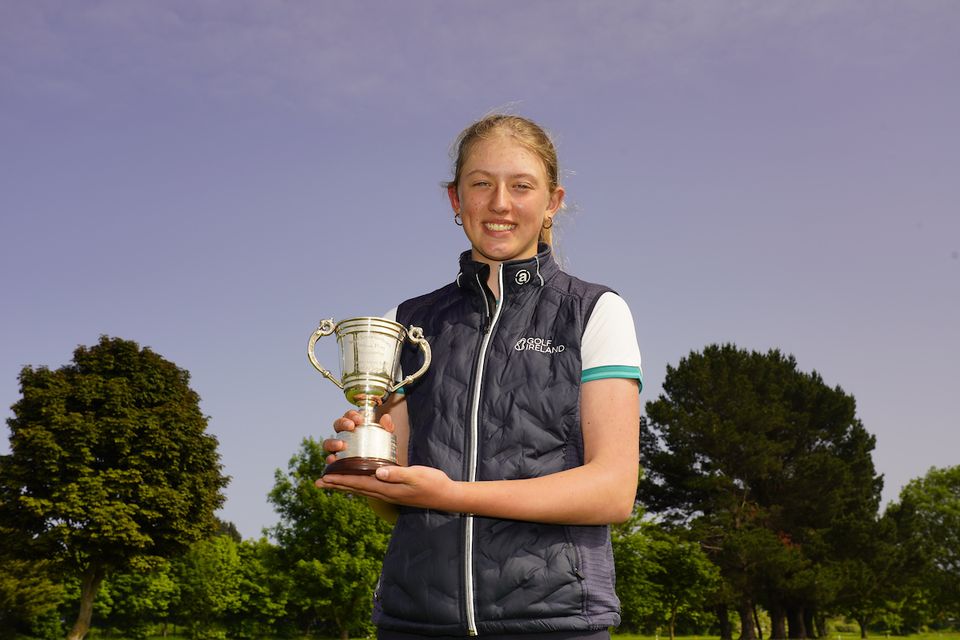 Top girl: Roscommon’s Olivia Costello (15) won the Flogas Irish Girls' Amateur Open title on nine-under at Woodbrook