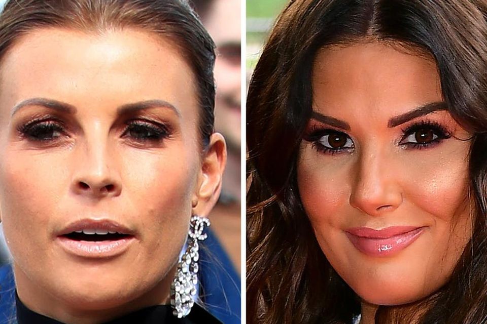 Coleen Rooney (left) and Rebekah Vardy. Photo by: Peter Byrne, Ian West/PA